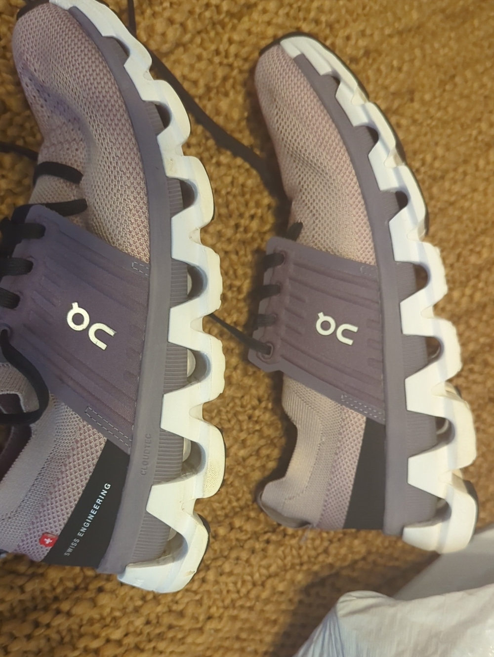 On Running Cloud Women's Sneakers — Dusty Mauve and Black - Picture 5 of 6